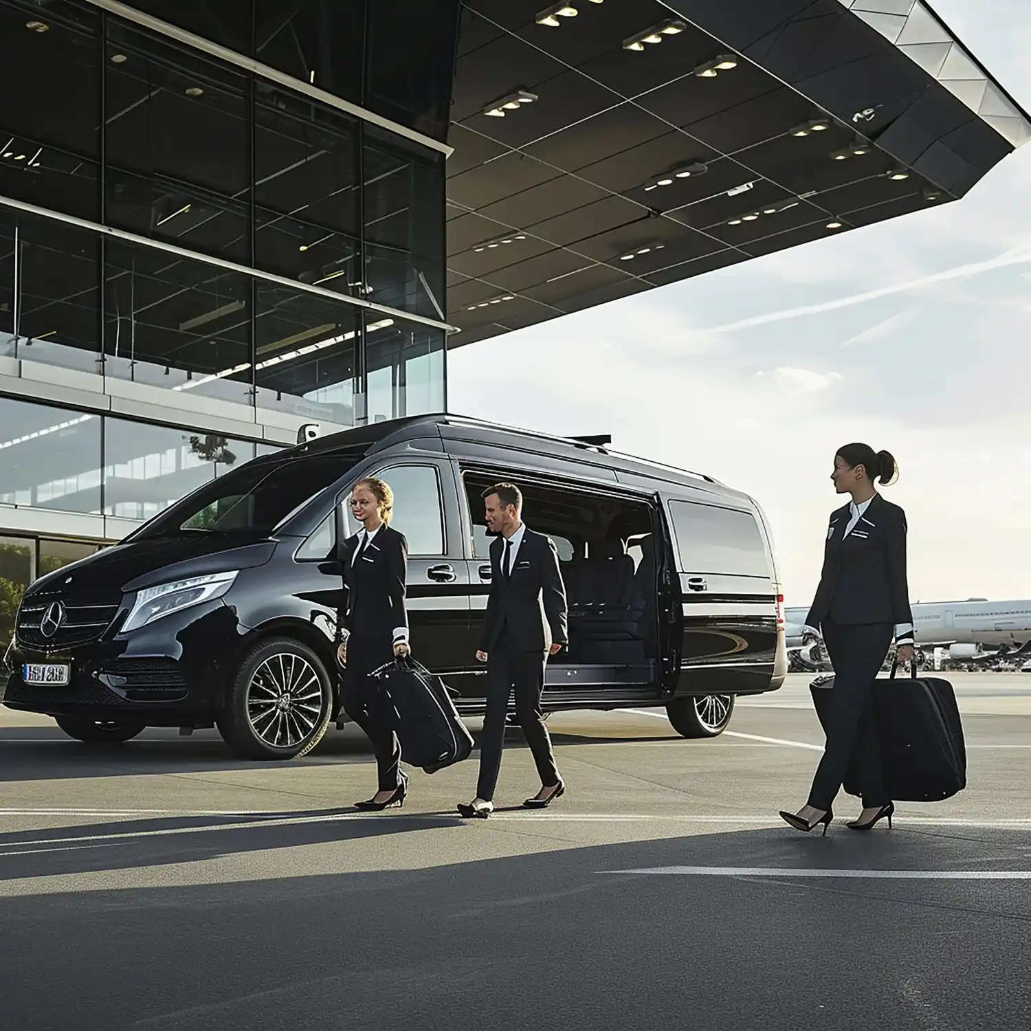 DirectWay Cars Heathrow Airport taxi ready for pick-up