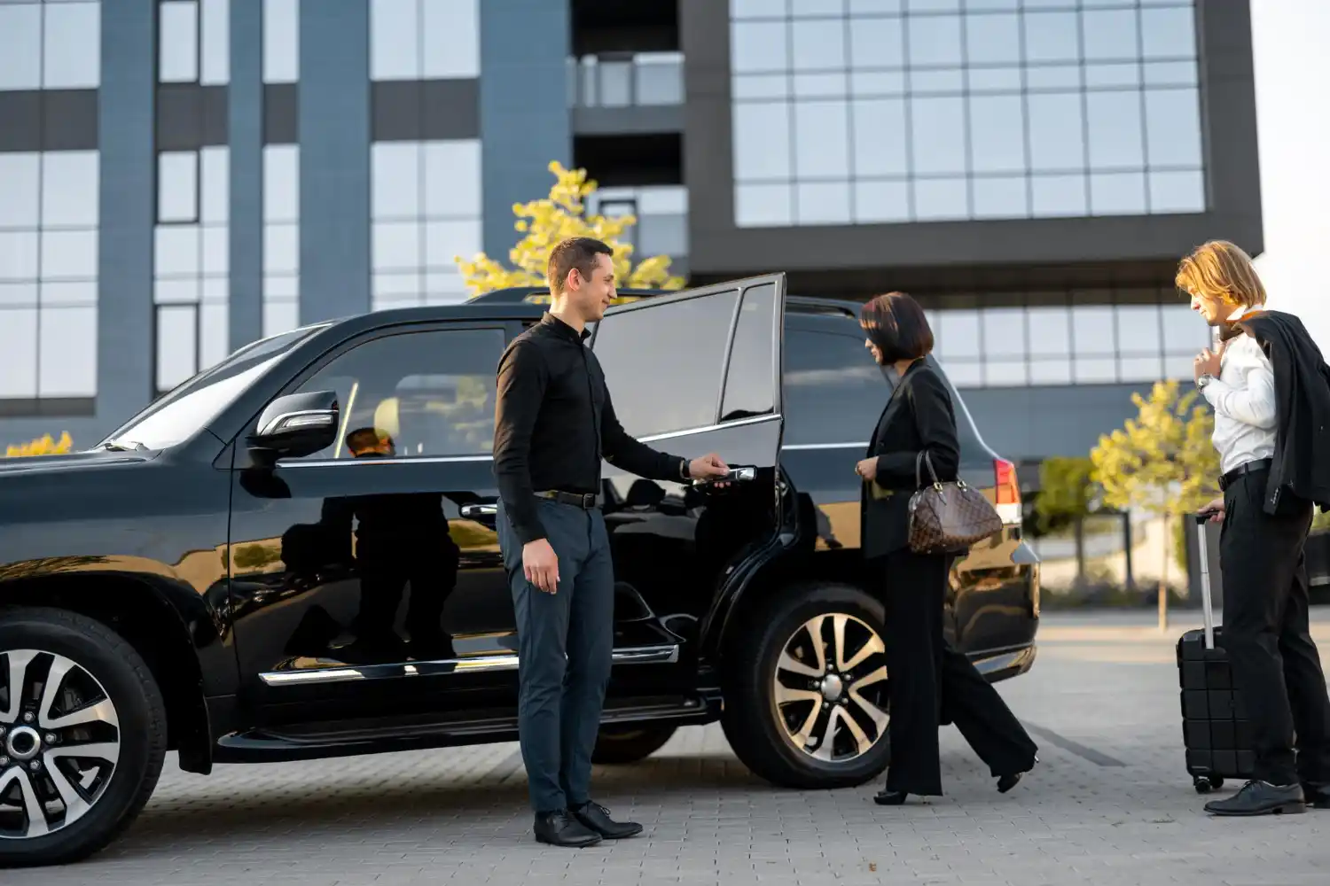 Clean executive car interior for Heathrow transfers