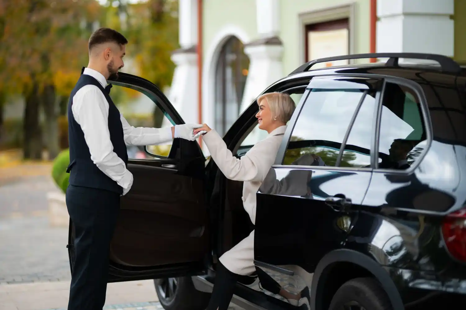 Clean executive car interior for Heathrow transfers